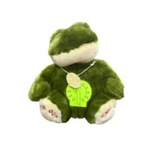 Green Frog Time Out Timer Plush Stuffed Animal NEW